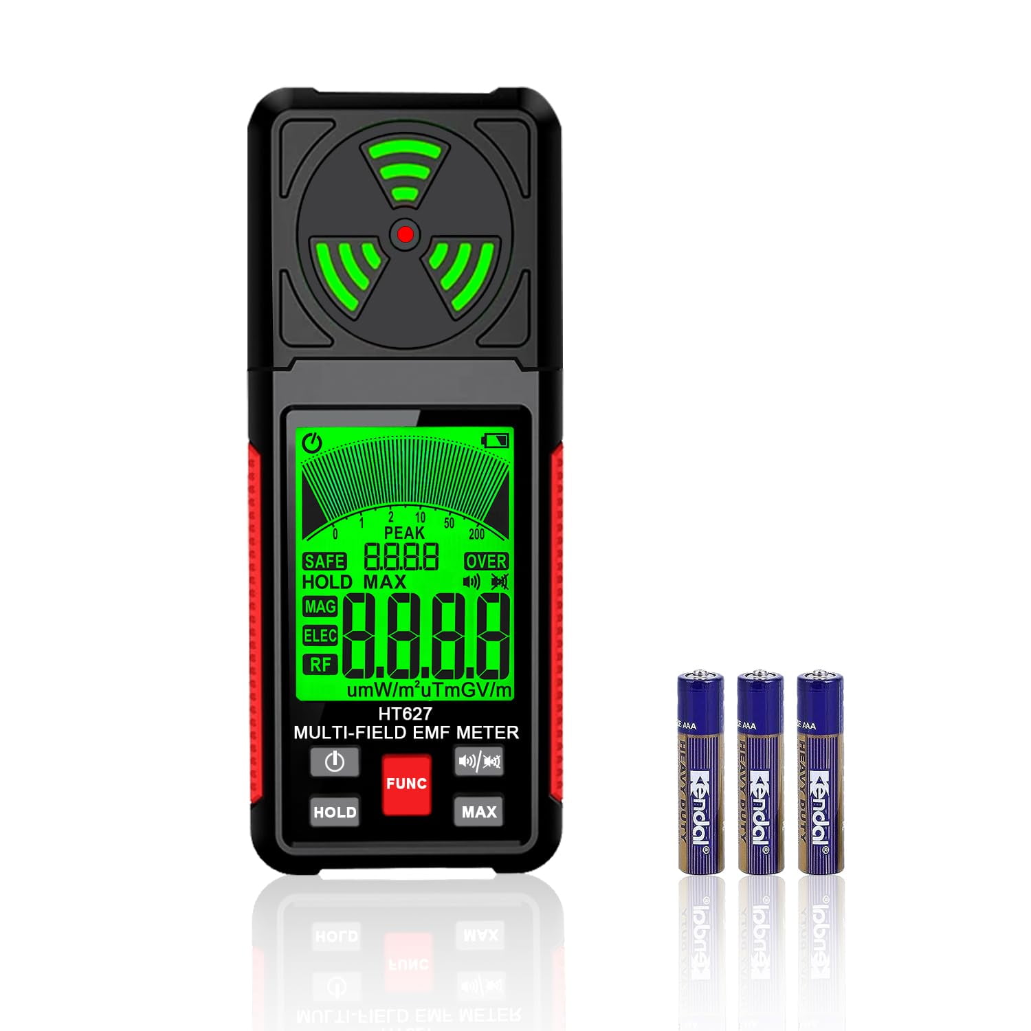 3-in-1 EMF Meter, Portable Electromagnetic Field Radiation Detector for Home & Outdoor, RF/EF/MF Tester with LCD Display & Sound Alarm, Ghost Hunting Equipment