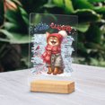 thumbnail image 2 of Hello Winter Abyssinian Smiling in Red Scarf Hat Welcome Christmas Acrylic Plaque Sign Ashwood Base Cat Lover Kitten Owner Gifts Home Desk Decor - 00017, 2 of 5