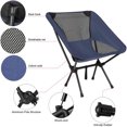 thumbnail image 3 of Silla de luna desmontable portátil espesar transpirable para barbacoa viajes pesca senderismo DQrwqpou Para Estrenar, 3 of 5