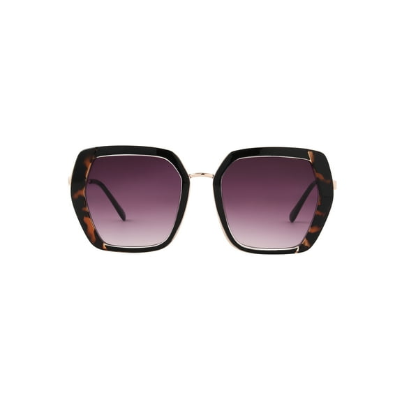 Foster Grant Premium Women's Square Adult Sunglasses, Black