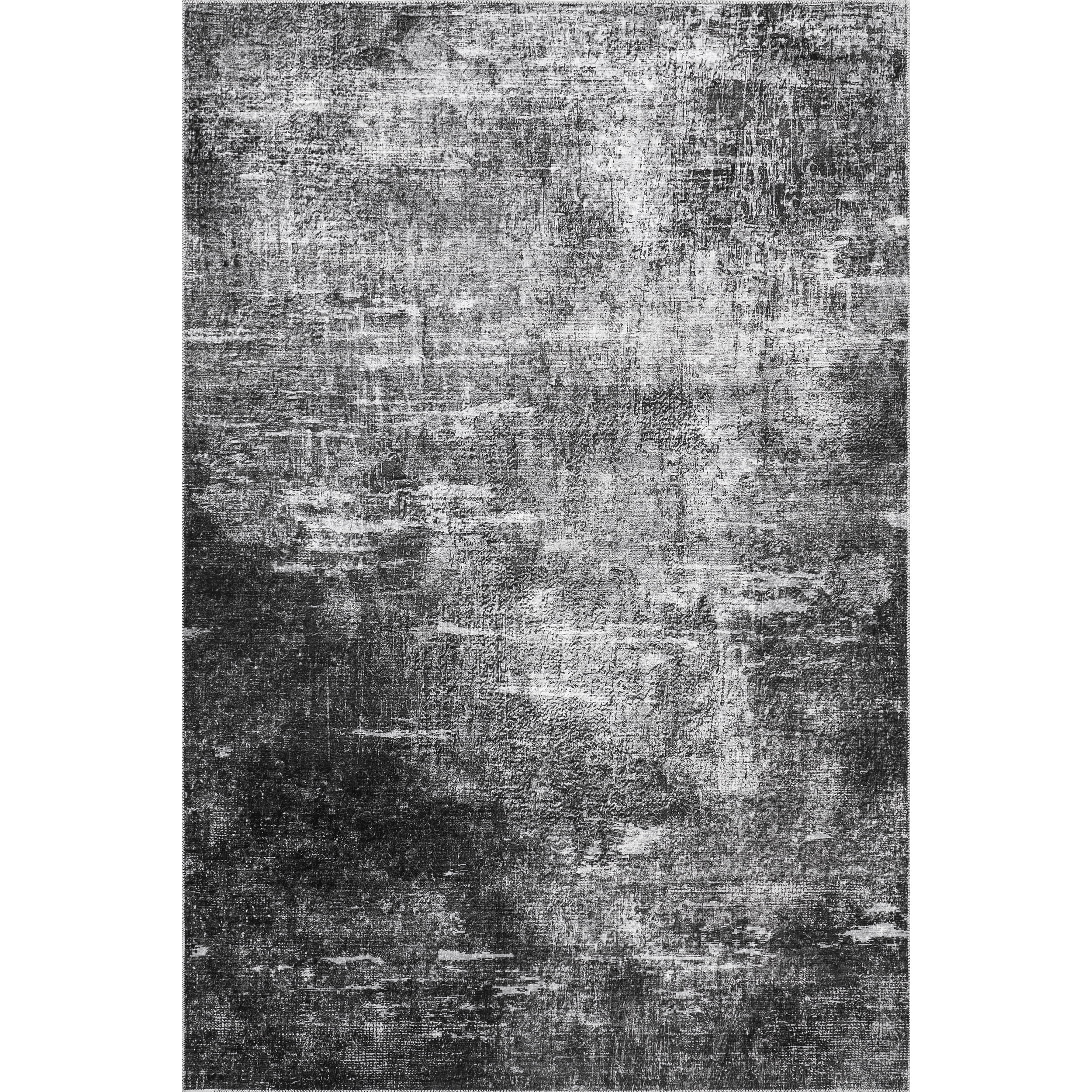 nuLOOM Corinna Modern Abstract Machine Washable Area Rug, 8' x 10', Charcoal