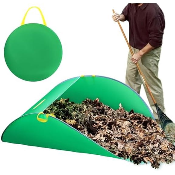 Leaf Collector, Portable Pop Up Leaf Bags, Foldable Leaf Pick Up Tools Patent Number D1005635, Reusable Yard Garden Bags for Leaves Lawn Trash