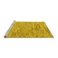 thumbnail image 2 of Ahgly Company Machine Washable Indoor Rectangle Abstract Yellow Modern Area Rugs, 8' x 10', 2 of 4