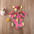 thumbnail image 2 of FOCUSNORM Baby Girls Tourterelle Sans Manches Combinaison Volantée Bandeau, 2 of 5