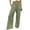 Light Green, variant on Gunia Wide Leg Pants For Women High Waisted Palazzo Solid Color Stretch Casual Trousers With Pockets Summer Flowy Pants