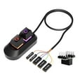 thumbnail image 4 of Universals Desktop Computer External Power Control Button With Splitter Cable And Adapter For Easy PC Setups, 4 of 9