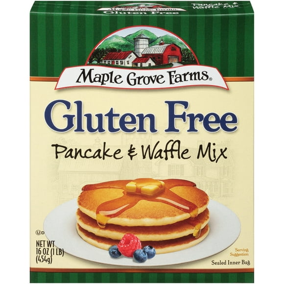 PR Maple Grove Farms Gluten Free Pancake & Waffle Mix 16 oz. Box