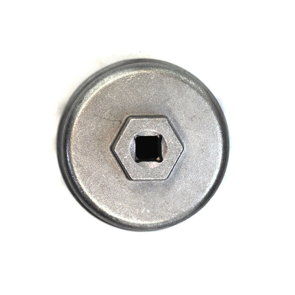 Aluminum Alloy Oil Filter Wrench Cap Housing Tool Remover 64.5mm 14 Flutes 6 Openings for Toyota Prius Corolla Rav4 Auris