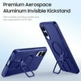 thumbnail image 2 of Oupeigar for Samsung Galaxy S25 Edge With 360°Spin Stand,Fit for Magsafe,Military Grade Protection,Shockproof Phone Case With Kickstand-Blue, 2 of 8