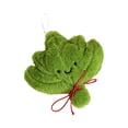 thumbnail image 2 of Llavero colgante de muñeca Yuzu Leaf - Muñeca de peluche con tema de hoja de pomelo con amuleto, figura de tela suave con peluche, accesorio de llave metálica, decoración de regalo de moda, 2 of 6