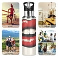 thumbnail image 5 of Cute Red Lip Prints Sports Bottle with Straw Stainless Steel Water Jug Portable Thermal Cup Leak-proof 600ML, 5 of 9