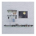 thumbnail image 4 of Glass Bathroom Shelf 15.7in, Wall Mounted Floating Shelves with Towel Holder, 2-Tier Shower Shelf for Bathroom, Kitchen, and Balcony, 4 of 6
