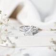 thumbnail image 5 of Rosec Jewels IGI Certified Lab Grown Diamond Wedding Ring Set (E-VS1 Grade) - 5 Carat Diamond Engagement Ring with Band, 18K White Gold, US 5.50, 5 of 9