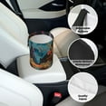 thumbnail image 6 of Wukai Galactic Jungle Dinosaurs Print Car Trash Can - Easy to Clean Hanging Garbage Bin - Removable Liner - Leak-Car Garbage Can - Waterproof Trash Can for Car and SUV, 6 of 7