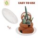 thumbnail image 3 of 20 piezas de platillos para plantas, bandeja de plástico para macetas, bandeja redonda para goteo de plantas para interior y exterior, 3 of 7