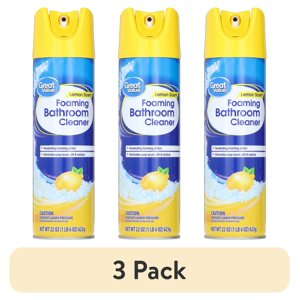Great Value Lemon Scent Foaming Bathroom Cleaner, 22 Oz