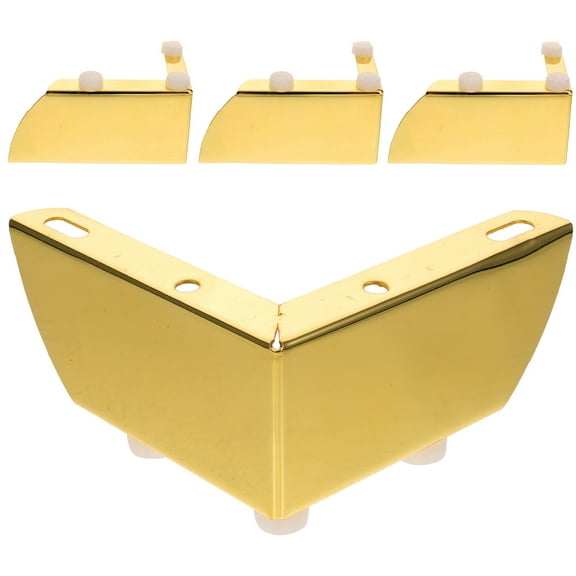 FRCOLOR 4 Pcs Feet Couch Legs Home Furniture Leg 15.5X11CM Golden