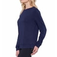 thumbnail image 4 of Matty M Women's Stretch Fabric Long Sleeve Tee S/Charcoal, 4 of 7