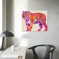 thumbnail image 3 of ARISTURING  Stylish Pink And Orange Tiger Canvas Poster Wall Art Preppy Room Decor Animal Print Art Print Preppy Animal Painting Poster Bedroom Dorm Picture, 3 of 4