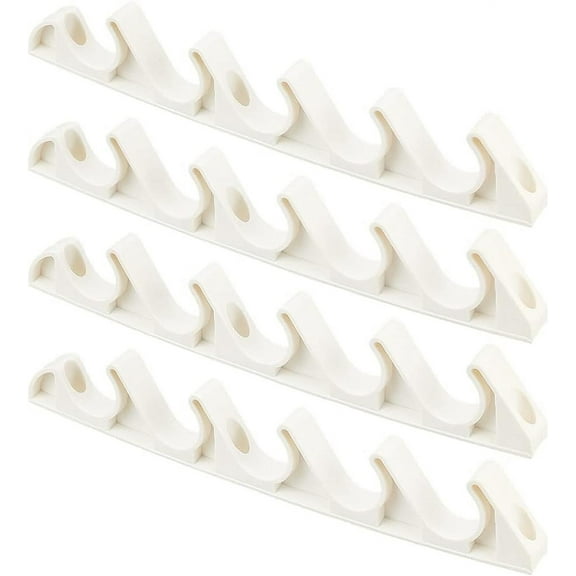 4 Pcs Adjustment Brackets for Chaise 5 Position Back Support Adjuster for Outdoor Patio Lounge Plastic Hook Hangers Vertical Hook Rack for Recliner Parts Replacement BeigeBeige