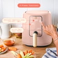 thumbnail image 3 of Beautiful 3 Qt Air Fryer with TurboCrisp Technology, EverGood Ceramic Nonstick Coating, Rose by Drew Barrymore, 3 of 13