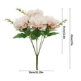 thumbnail image 2 of Centro de mesa de flores artificiales, mesa para el hogar, decoración floral, banquete de boda, tela de seda, flor falsa, rosa Advancent HA6703-03B, 2 of 6