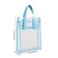 thumbnail image 3 of Transparent PVC Tote Bag Large Capacity School Handbag Double-Layer Suitable For Students To Carry Books, 3 of 9