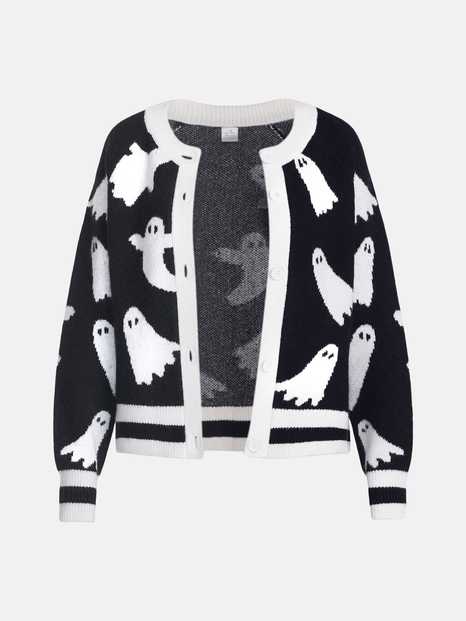 Women's Halloween Ghosts Graphic Sweater from Way to Celebrate, Sizes S-4X