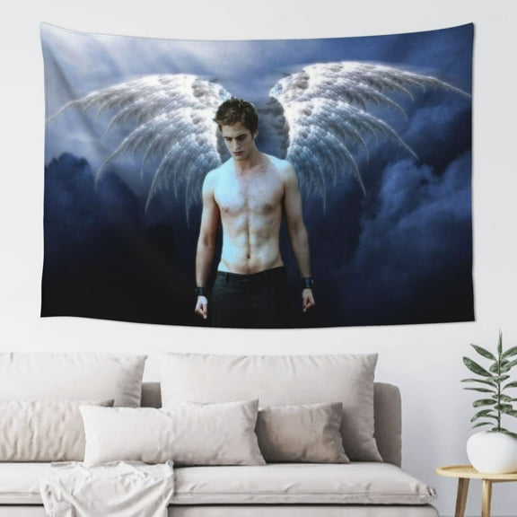 Edward Cullen Tapestry Wall Hanging Window Design for Bedroom College Dorm Room Wall Home Decor 60 x 40 inch