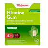 Walgreens Nicotine Gum, Stop Smoking Aid, 4mg, Coated Mint, 100pcs