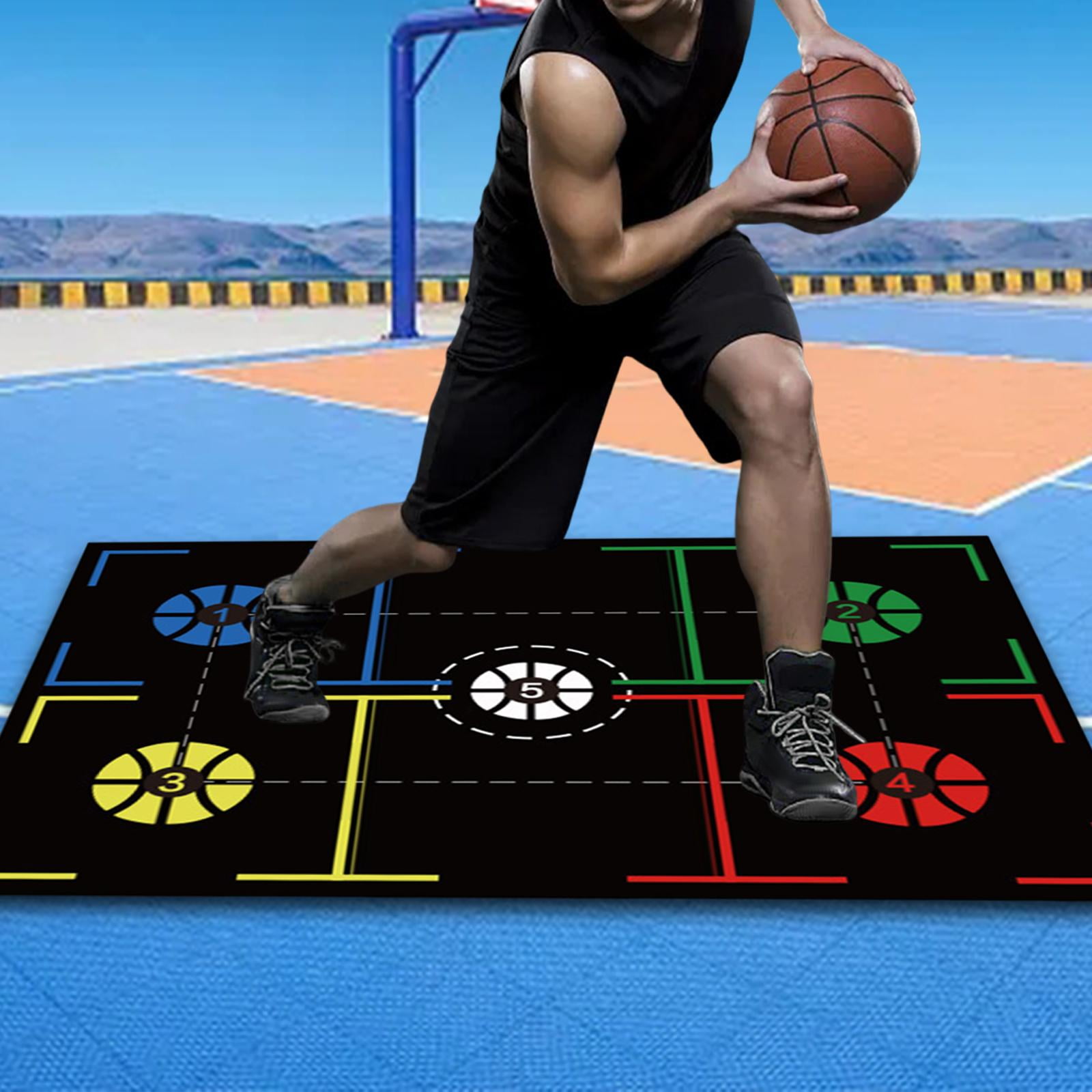 DimyFew Basketball Training Mat Basketball Dribble Trainer Basketball Practice Equipment Style D 120cmx89cm