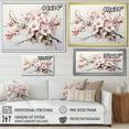 thumbnail image 4 of Designart "Orchids In Minimalistic Dream I" Orchids Floater Framed Canvas Art Print, 4 of 5
