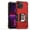 Red, variant on For Apple iPhone 8 Plus/7 Plus/6 6S Plus Hybrid with Magnetic Ring Holder Stand Kickstand Heavy Duty Rugged Shockproof Cover ,Xpm Phone Case [ Black ]