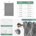 thumbnail image 6 of Wavy Lines Balloon Curtains for Windows, Bedroom Curtains 54 Inch Length, Abstract Minimalist Pattern Gray Tie Up Curtains Panels Thermal Insulated Bathroom Curtains Window 42"x54", 6 of 8
