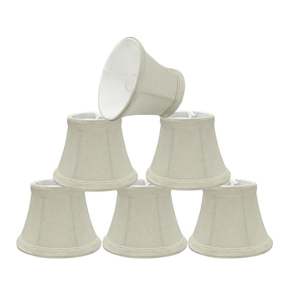 Aspen Creative Corporation 5'' Linen Bell Candelabra Shade (Set of 6)