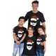 thumbnail image 3 of Camisetas navideñas a juego para la familia, diseño exclusivo, Papá Noel luminoso, camiseta navideña familiar, 3 of 4