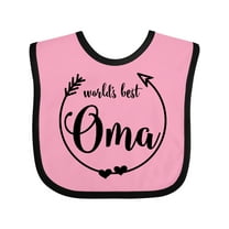 Inktastic World's Best Oma Girls Baby Bib