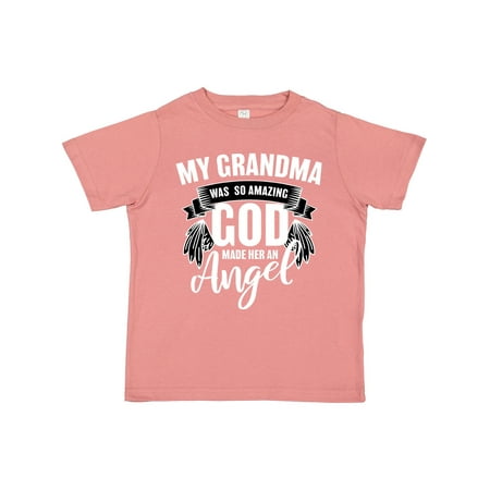 

Inktastic My Grandma Was So Amazing God Made Her an Angel Gift Toddler Boy or Toddler Girl T-Shirt