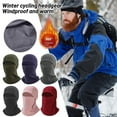 thumbnail image 2 of Fleece Thermal Balaclava Ski Mask Winter Hood Mask Head & Neck Warmer for Men Women 3 in 1 Full Head Mask Hat Scarf for Cold Weather Motorcycling Ice Fishing, 2 of 7