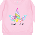 thumbnail image 3 of Inktastic Unicorn Face Toddler Sweatshirt, 3 of 4