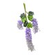 thumbnail image 2 of 12 flores artificiales de glicina, guirnalda colgante de ratán de glicina artificial falsa, flores de seda, decoración para fiestas y bodas Azul púrpura, 2 of 8