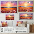 thumbnail image 4 of Designart "Pastel Meadows At Dusk" Flower Floater Framed Canvas Wall Art, 4 of 5