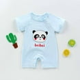 thumbnail image 2 of Stamzod Newborn Baby Clothes Girl Boy 100% Cotton Jumpsuit Short Sleeve Cartoons Print Romper 0-15M Infant Toddler Onesie Outfits, 2 of 3