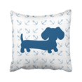 thumbnail image 1 of RYLABLUE Square Throw Pillow Covers Retro Nautical Dachshund Personalized Pillowcases Polyester 18 X 18 Inch With Hidden Zipper Home Sofa Cushion Decorative Pillowcase, 1 of 1