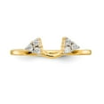 thumbnail image 4 of 14K Yellow Gold Ring Band Wedding Diamond Round Wrap, 4 of 7