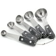 thumbnail image 2 of Oster Blakeley 5 Piece Stainless Steel Measuring Spoon Set in Dark Gray with Wood Handles, 2 of 6
