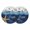Navy Blue, variant on Coastal Starfish Round 13 Inch Placemats Set of 2, Nautical Marine Life Blue Wooden Grain HeatResistant Non Slip Place Mats for Dining Table, Wipeable Braided Kitchen Table Mats for Housewarming