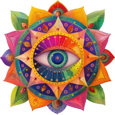 Mandala Wooden Puzzles for Adults, 200 Piece Unique Shaped Wood Evil Eye Jigsaw Puzzles for Adults and Kids, Fun Challenging Puzzles Family Game Gift, Medium 11.2'' x 10.8'