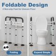 thumbnail image 5 of Toilet Safety Rails for Seniors and Shower Chair for Inside Shower with Removable Back, 5 of 5