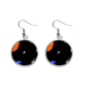 thumbnail image 1 of Planeta rojo azul oscuro cielo de la noche Pendientes pendientes de plata colgantes joyas señora Unbranded M, 1 of 3